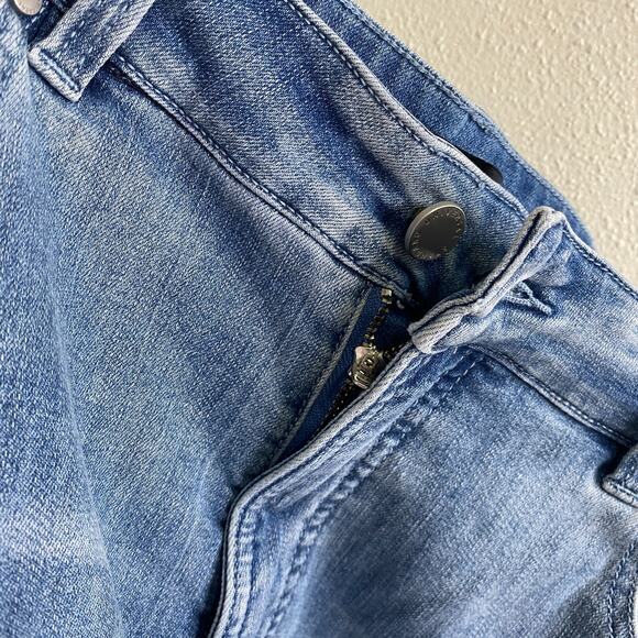 Universal Standard Bae Boyfriend Crop Jeans Size 16 Light Blue High Rise - Picture 5 of 10